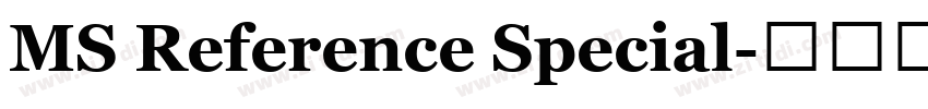 MS Reference Special字体转换